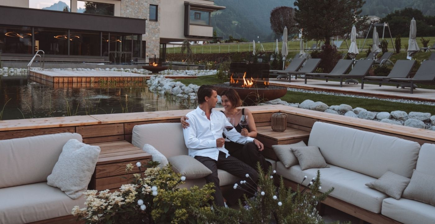 Neue Lounge am Teich